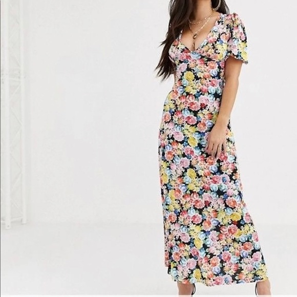 ASOS Petite Floral Maxi Dress 10